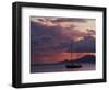 Sailboat in Shallow Water and Sunset-Gary D^ Ercole-Framed Photographic Print