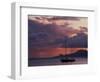 Sailboat in Shallow Water and Sunset-Gary D^ Ercole-Framed Photographic Print