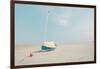 Sailboat in Teal and Coral-Brooke T. Ryan-Framed Photographic Print