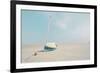 Sailboat in Teal and Coral-Brooke T. Ryan-Framed Premium Photographic Print