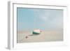 Sailboat in Teal and Coral-Brooke T. Ryan-Framed Photographic Print