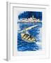 Sailboat in the Port of Cadaques-Amadeu Casals-Framed Collectable Print