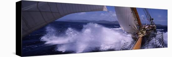 Sailboat in the Sea, Antigua, Antigua and Barbuda-null-Stretched Canvas