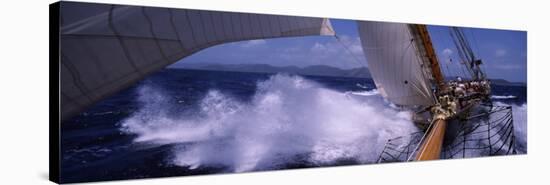 Sailboat in the Sea, Antigua, Antigua and Barbuda-null-Stretched Canvas