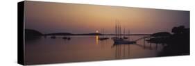 Sailboat in the Sea, Bar Harbor, Mt. Desert Island, Maine, USA-null-Stretched Canvas