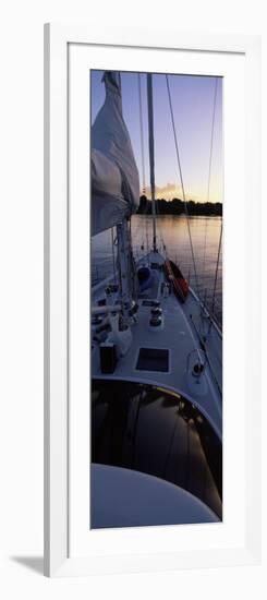 Sailboat in the Sea, Kingdom of Tonga,Vava'u Group of Islands, South Pacific-null-Framed Photographic Print