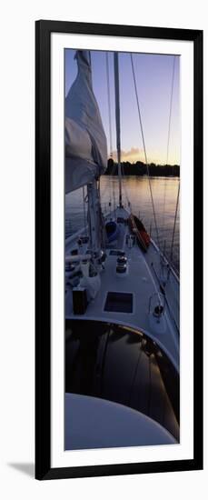 Sailboat in the Sea, Kingdom of Tonga,Vava'u Group of Islands, South Pacific-null-Framed Photographic Print