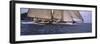 Sailboat in the Sea, Schooner, Antigua, Antigua and Barbuda-null-Framed Photographic Print