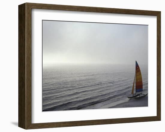 Sailboat in the Sea-null-Framed Photographic Print