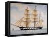 Sailboat, Italy, 19th Century-null-Framed Stretched Canvas