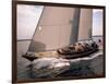Sailboat Leaning to the Side I-Neil Rabinowitz-Framed Art Print