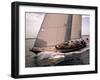 Sailboat Leaning to the Side I-Neil Rabinowitz-Framed Art Print