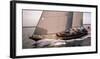 Sailboat Leaning to the Side II-Neil Rabinowitz-Framed Art Print