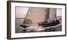 Sailboat Leaning to the Side II-Neil Rabinowitz-Framed Art Print