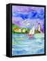 Sailboat Near the Shore-sylvia pimental-Framed Stretched Canvas