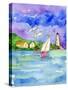 Sailboat Near the Shore-sylvia pimental-Stretched Canvas