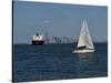 Sailboat, New York Harbor, 2016-Anthony Butera-Stretched Canvas