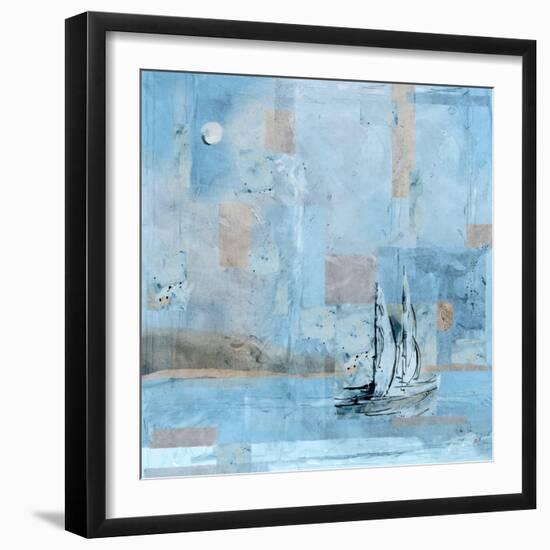 Sailboat No. 1-Marta Wiley-Framed Art Print