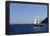 Sailboat on Aegean Sea Santorini Greece-null-Framed Poster