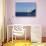 Sailboat on Aegean Sea Santorini Greece-null-Stretched Canvas displayed on a wall