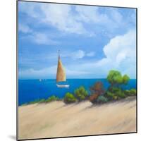 Sailboat on Coast I-Vivien Rhyan-Mounted Art Print