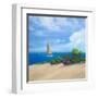 Sailboat on Coast I-Vivien Rhyan-Framed Art Print