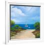 Sailboat on Coast II-Vivien Rhyan-Framed Art Print