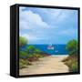 Sailboat on Coast II-Vivien Rhyan-Framed Stretched Canvas