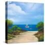 Sailboat on Coast II-Vivien Rhyan-Stretched Canvas