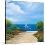 Sailboat on Coast II-Vivien Rhyan-Stretched Canvas