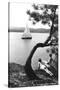 Sailboat on Lake Coeur d'Alene, Idaho-null-Stretched Canvas