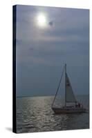 Sailboat on Lake Michigan, Indiana Dunes, Indiana, USA-Anna Miller-Stretched Canvas