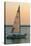 Sailboat on Lake Michigan, Indiana Dunes, Indiana, USA-Anna Miller-Stretched Canvas