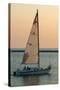 Sailboat on Lake Michigan, Indiana Dunes, Indiana, USA-Anna Miller-Stretched Canvas