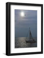 Sailboat on Lake Michigan, Indiana Dunes, Indiana, USA-Anna Miller-Framed Photographic Print