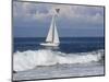 Sailboat on Monterey Bay, California-Lynn M^ Stone-Mounted Photographic Print