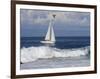 Sailboat on Monterey Bay, California-Lynn M^ Stone-Framed Photographic Print