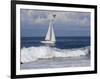 Sailboat on Monterey Bay, California-Lynn M^ Stone-Framed Photographic Print