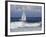 Sailboat on Monterey Bay, California-Lynn M^ Stone-Framed Photographic Print