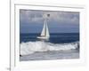 Sailboat on Monterey Bay, California-Lynn M^ Stone-Framed Photographic Print