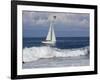 Sailboat on Monterey Bay, California-Lynn M^ Stone-Framed Photographic Print