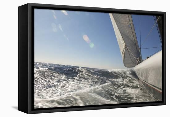 Sailboat on Ocean-null-Framed Stretched Canvas