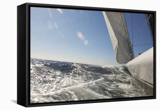 Sailboat on Ocean-null-Framed Stretched Canvas