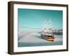 Sailboat on Pier-basel101658-Framed Photographic Print