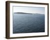 Sailboat on the Puget Sound Passes Blake Island, Washington State, United States of America-Aaron McCoy-Framed Photographic Print
