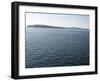 Sailboat on the Puget Sound Passes Blake Island, Washington State, United States of America-Aaron McCoy-Framed Photographic Print