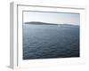 Sailboat on the Puget Sound Passes Blake Island, Washington State, United States of America-Aaron McCoy-Framed Photographic Print