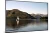 Sailboat on Ullswater in the Lake District in Cumbria (England)-Paul Banton-Mounted Photographic Print