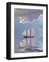 Sailboat On Water-rolffimages-Framed Art Print