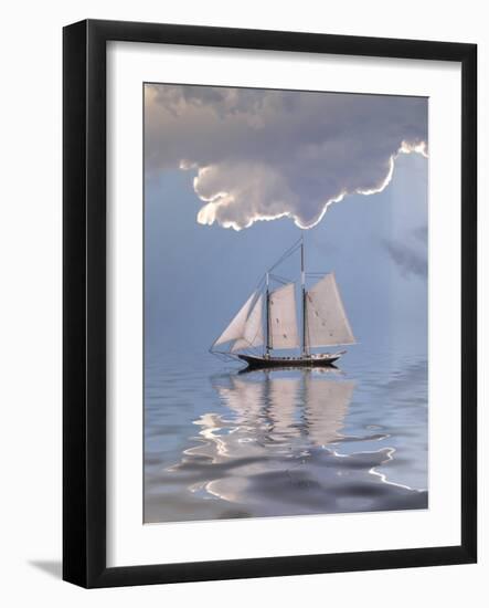 Sailboat On Water-rolffimages-Framed Art Print